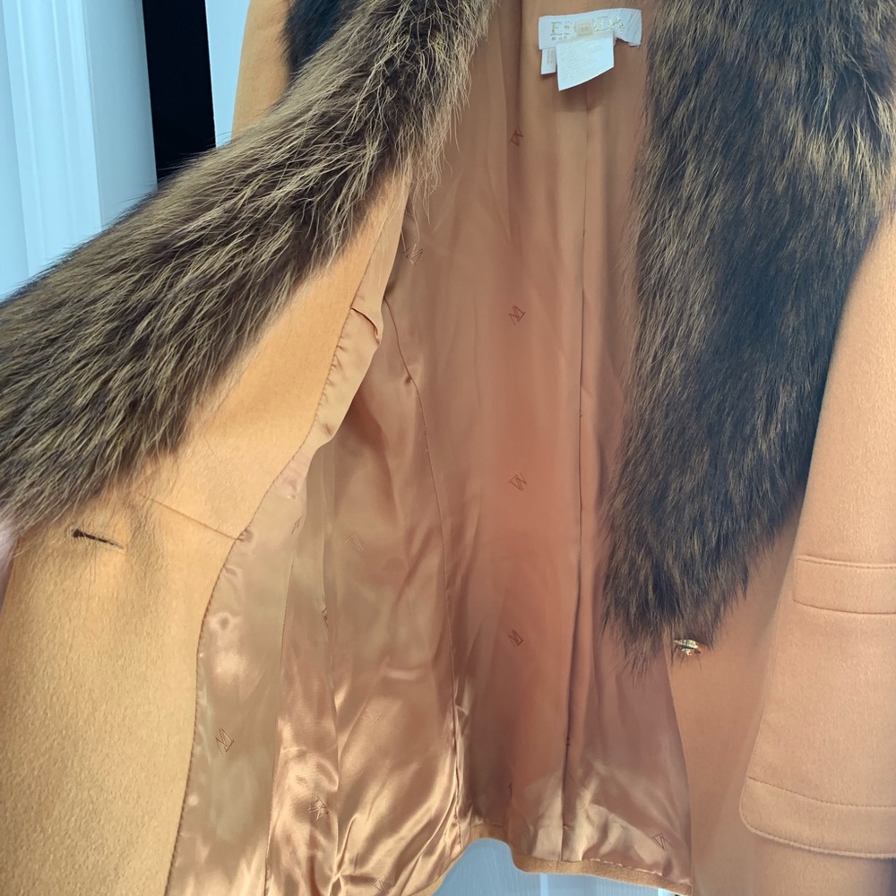 Escada 2 piece suit Margaretha Ley with REAL Fur - Picture 4 of 8